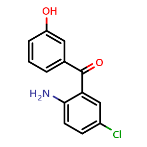 (2-amino-5-chlorophenyl)(3-hydroxyphenyl)methanone