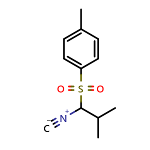 Chemical structure of 1-(1-isocyano-2-methylpropylsulfonyl)-4-methylbenzene , CAS 58379-84-3, AChemBlock O30131