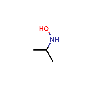 Chemical structure of N-hydroxypropan-2-amine , CAS 5080-22-8, AChemBlock O30196