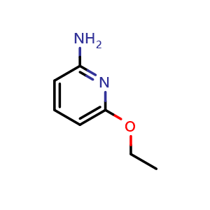 Chemical structure of 6-ethoxypyridin-2-amine , CAS 768-42-3, AChemBlock O30214