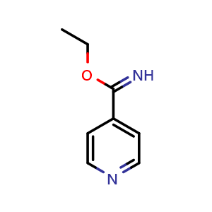 Chemical structure of Isonicotinimidic acid ethyl ester , CAS 41050-96-8, AChemBlock O30241