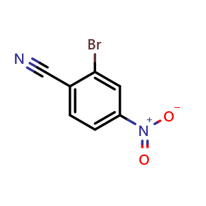 Chemical structure of 2-bromo-4-nitrobenzonitrile , CAS 34662-35-6, AChemBlock O30274