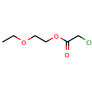 Chemical structure of 2-ethoxyethyl 2-chloroacetate , CAS 60682-94-2, AChemBlock O30319