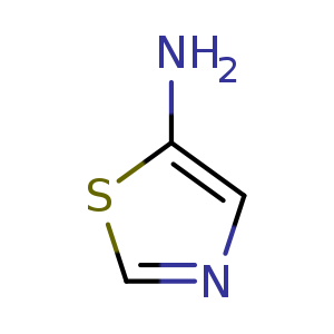 Chemical structure of thiazol-5-amine , CAS 17721-00-5, AChemBlock O30332