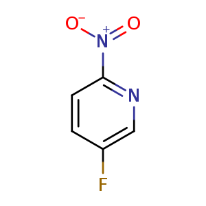 Chemical structure of 5-fluoro-2-nitropyridine , CAS 779345-37-8, AChemBlock O30344