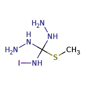 dihydrazinyl-N-iodo(methylthio)methanamine