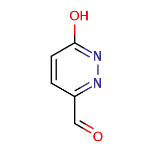 Chemical structure of 6-hydroxypyridazine-3-carbaldehyde , CAS 933734-91-9, AChemBlock O30370