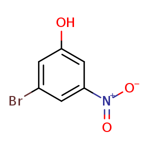 Chemical structure of 3-bromo-5-nitrophenol , CAS 116632-23-6, AChemBlock O30417