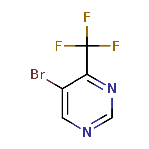 Chemical structure of 5-bromo-4-(trifluoromethyl)pyrimidine , CAS 785777-88-0, AChemBlock O30465
