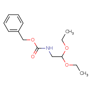 Chemical structure of benzyl 2,2-diethoxyethylcarbamate , CAS 60085-61-2, AChemBlock O30520