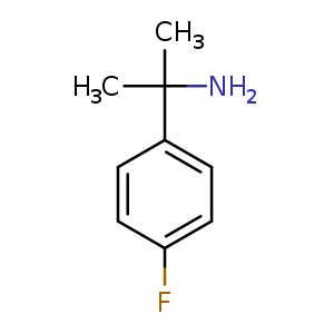 Chemical structure of 2-(4-fluorophenyl)propan-2-amine , CAS 17797-10-3, AChemBlock O30550