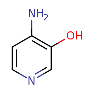 Chemical structure of 4-aminopyridin-3-ol , CAS 52334-53-9, AChemBlock O30556