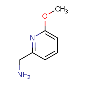 Chemical structure of (6-methoxypyridin-2-yl)methanamine , CAS 194658-13-4, AChemBlock O30597