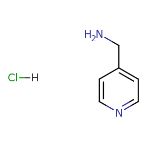 Chemical structure of (pyridin-4-yl)methanamine hydrochloride , CAS 64460-41-9, AChemBlock O30621