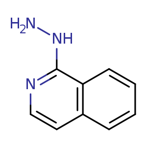 Chemical structure of 1-(isoquinolin-1-yl)hydrazine , CAS 15793-94-9, AChemBlock O30636