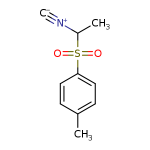 Chemical structure of 1-(1-isocyanoethylsulfonyl)-4-methylbenzene , CAS 58379-80-9, AChemBlock O30655