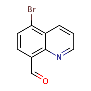 Chemical structure of 5-bromoquinoline-8-carbaldehyde , CAS 885267-41-4, AChemBlock O30678