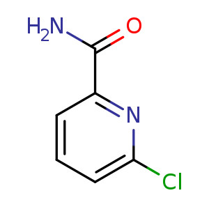 Chemical structure of 6-chloropyridine-2-carboxamide , CAS 70593-61-2, AChemBlock O30750