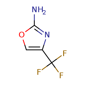 Chemical structure of 4-(trifluoromethyl)oxazol-2-amine , CAS 35629-71-1, AChemBlock O30753