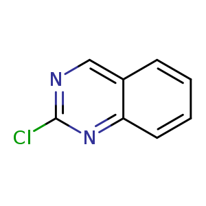 Chemical structure of 2-chloroquinazoline , CAS 6141-13-5, AChemBlock O30754