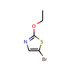 Chemical structure of 5-bromo-2-ethoxythiazole , CAS 1086382-60-6, AChemBlock O30778