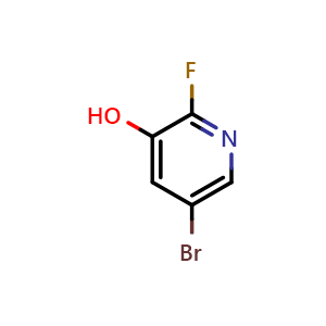 Chemical structure of 5-bromo-2-fluoropyridin-3-ol , CAS 1012084-53-5, AChemBlock O30819
