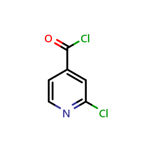 Chemical structure of 2-Chloropyridine-4-carbonyl chloride , CAS 65287-34-5, AChemBlock O30825