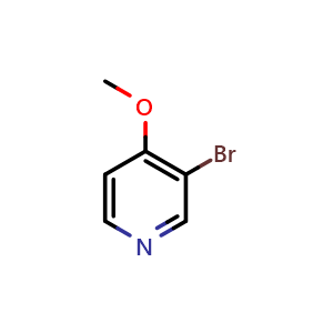 Chemical structure of 3-bromo-4-methoxypyridine , CAS 82257-09-8, AChemBlock O30836
