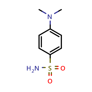 Chemical structure of 4-(dimethylamino)benzenesulfonamide , CAS 6162-21-6, AChemBlock O30905