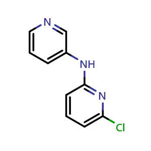 Chemical structure of 6-chloro-N-(pyridin-3-yl)pyridin-2-amine , CAS 370571-25-8, AChemBlock O30978