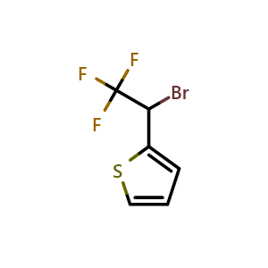 2-(1-bromo-2,2,2-trifluoroethyl)thiophene
