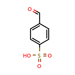 Chemical structure of 4-formylbenzenesulfonic acid , CAS 5363-54-2, AChemBlock O31040