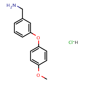 (3-(4-methoxyphenoxy)phenyl)methanamine hydrochloride