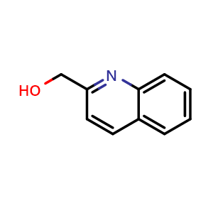 Chemical structure of (quinolin-2-yl)methanol , CAS 1780-17-2, AChemBlock O31154
