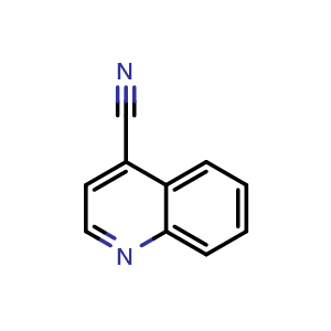 Chemical structure of quinoline-4-carbonitrile , CAS 2973-27-5, AChemBlock O31155