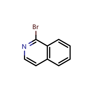 Chemical structure of 1-bromoisoquinoline , CAS 1532-71-4, AChemBlock O31180