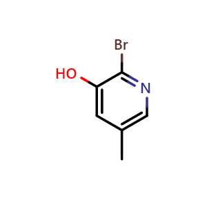 Chemical structure of 2-bromo-5-methylpyridin-3-ol , CAS 1003711-30-5, AChemBlock O31217