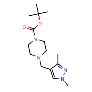 tert-butyl 4-((1,3-dimethyl-1H-pyrazol-4-yl)methyl)piperazine-1-carboxylate