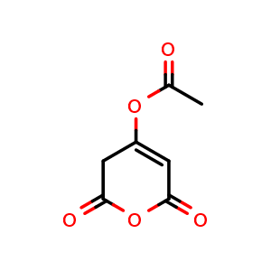 Chemical structure of 3,6-dihydro-2,6-dioxo-2H-pyran-4-yl acetate , CAS 15997-62-3, AChemBlock O31406
