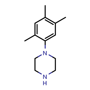 Chemical structure of 1-(2,4,5-trimethylphenyl)piperazine , CAS 722491-58-9, AChemBlock O31465