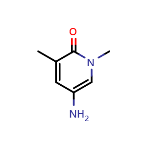 Chemical structure of 5-amino-1,3-dimethylpyridin-2(1H)-one , CAS 1013643-17-8, AChemBlock O31475