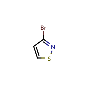 Chemical structure of 3-bromoisothiazole , CAS 55512-82-8, AChemBlock O31504