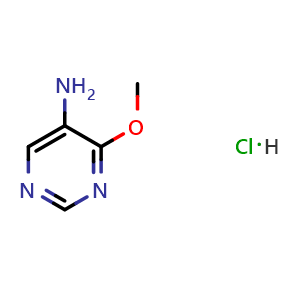 Chemical structure of 4-methoxypyrimidin-5-amine hydrochloride , CAS 1794752-81-0, AChemBlock O31509