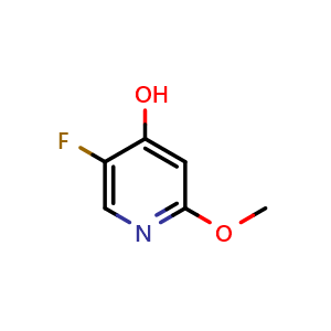 Chemical structure of 5-fluoro-2-methoxypyridin-4-ol , CAS 51173-14-9, AChemBlock O31520