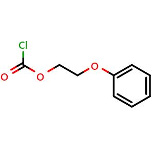 Chemical structure of 2-phenoxyethyl chloroformate , CAS 34743-87-8, AChemBlock O31532
