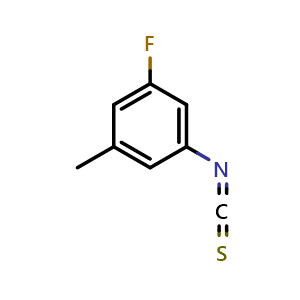 Chemical structure of 1-fluoro-3-isothiocyanato-5-methylbenzene , CAS 1404091-62-8, AChemBlock O31566