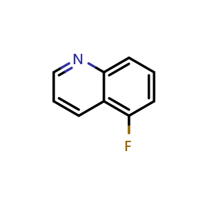 Chemical structure of 5-fluoroquinoline , CAS 394-69-4, AChemBlock O31627