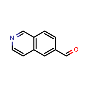 Chemical structure of isoquinoline-6-carbaldehyde , CAS 173089-81-1, AChemBlock O31633