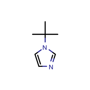 Chemical structure of 1-tert-butyl-1H-imidazole , CAS 45676-04-8, AChemBlock O31635