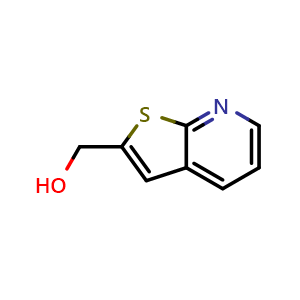 Chemical structure of (thieno[2,3-b]pyridin-2-yl)methanol , CAS 131337-81-0, AChemBlock O31642